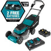 36V (18V X2) LXT® Brushless 21" Self-Propelled Commercial Lawn Mower Kit w/ 4 Batteries