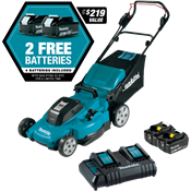 36V (18V X2) LXT® 21" Lawn Mower Kit w/ 4 Batteries