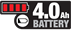 Logo - 4.0Ah Battery Charge Indicator (Color on White)