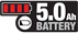 Logo - 5.0Ah Battery Charge Indicator (Color on White)