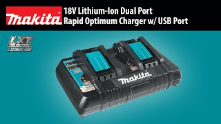 MAKITA 18V Lithium-Ion Dual Port Rapid Optimum Charger - Thumbnail